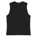 Back view of black embroidered Casting Queens women’s fishing tank top featuring pink CQ logo detail and lightweight outdoor fishing apparel for women anglers and summer lake life wear.