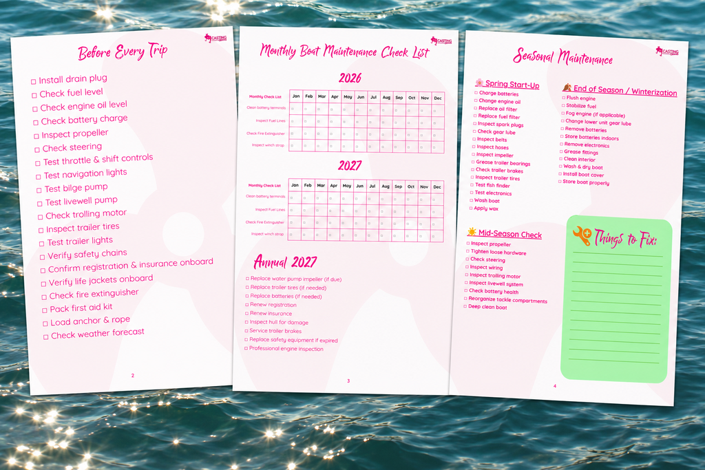 Boat Maintenance Log & Checklist Add On| Printable PDF